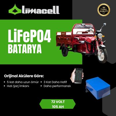 Limacell Apachi Atlas 45000 uyumlu 72V 105Ah LiFePO4 Batarya ürün görseli