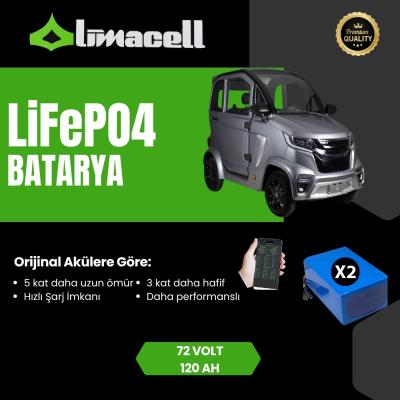 Limacell Volta EV1 LiFePO4 Batarya 72V 120Ah ürün görseli