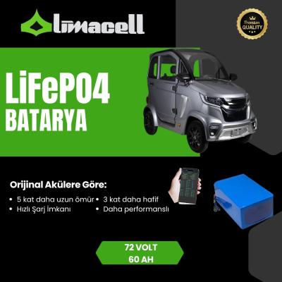 Limacell Volta EV1 LiFePO4 Batarya 72V 60Ah ürün görseli