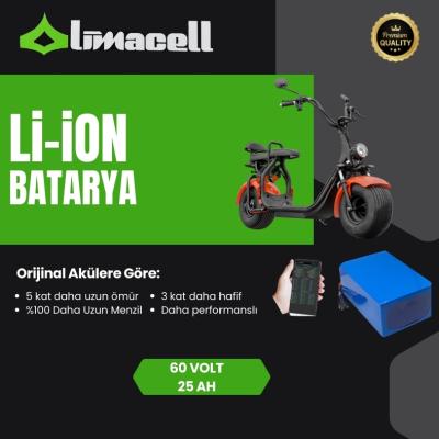 Limacell Volta Yide SE-3 Uyumlu 60V 25Ah LiON Smart Lityum İyon Batarya ürün görseli