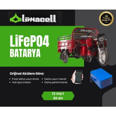 Limacell Motolux Cargo 14000 72V 60Ah LiFePO4 Batarya (JK BMS) ürün görseli