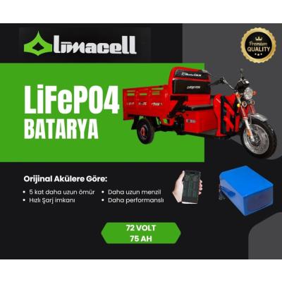 Limacell Motolux Cargo 9800 72V 75Ah LiFePO4 Batarya (JK BMS) ürün görseli