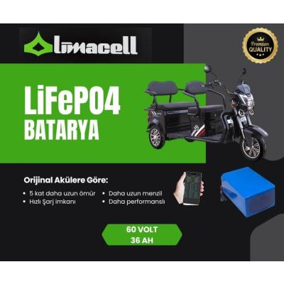 Limacell Motolux Fayton 7700X 60V 36Ah LiFePO4 Batarya (JK BMS) ürün görseli